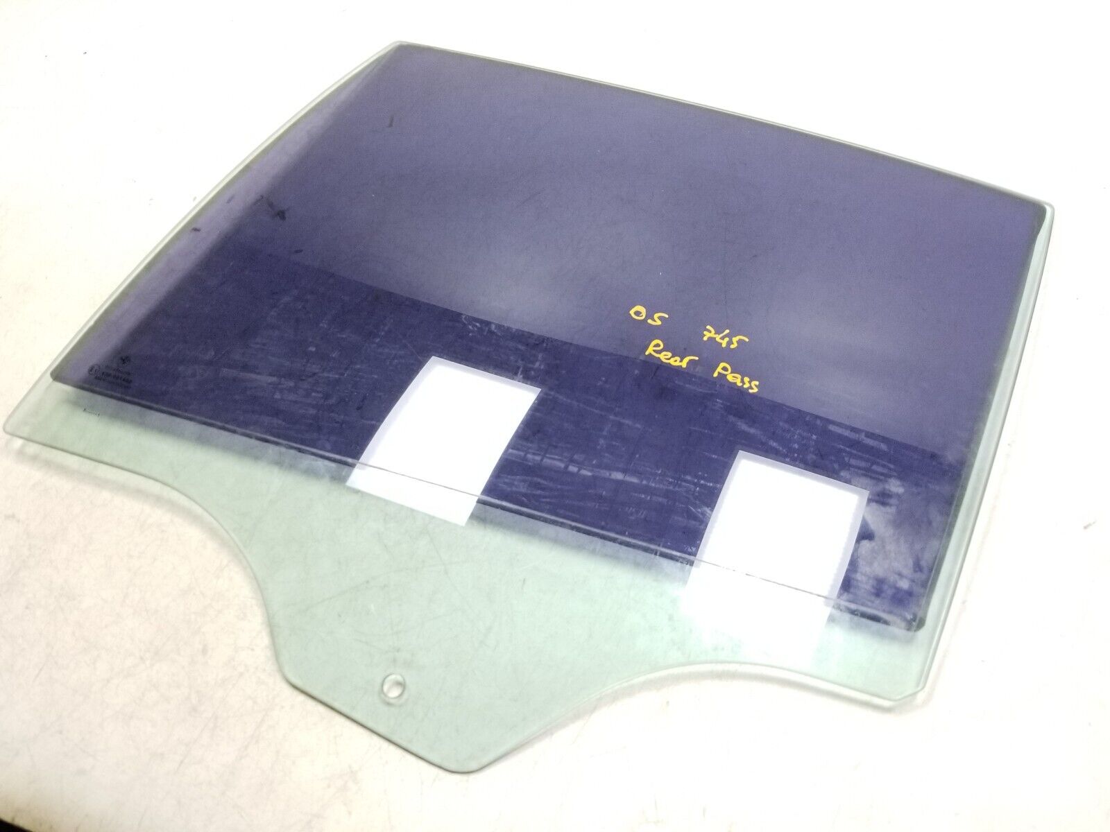 2002-2005 BMW E65 Right Rear Passenger Door Window Glass - OEM Replacement Part - Perfect for Car Repair & Window Replacement