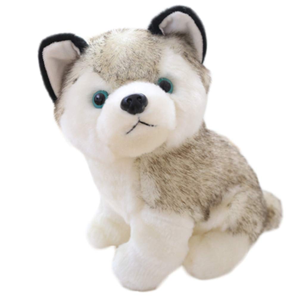 Realistic Husky Plush Toy - Lifelike Stuffed Animal Puppy with Soft Fur, Perfect Gift for Kids, Christmas & Birthday Presents - Great for Cuddling, Decor, and Playtime
