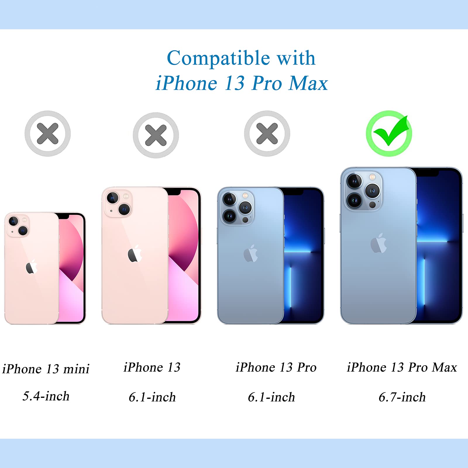**Tksafy Heavy Duty Shockproof Case for iPhone 13 Pro Max – 3-Layer Protective Bumper Cover with Full-Body Rubber Armor, Drop-Proof Protection (Pink & Green) – Perfect for Outdoor, Work, and Everyday Use**