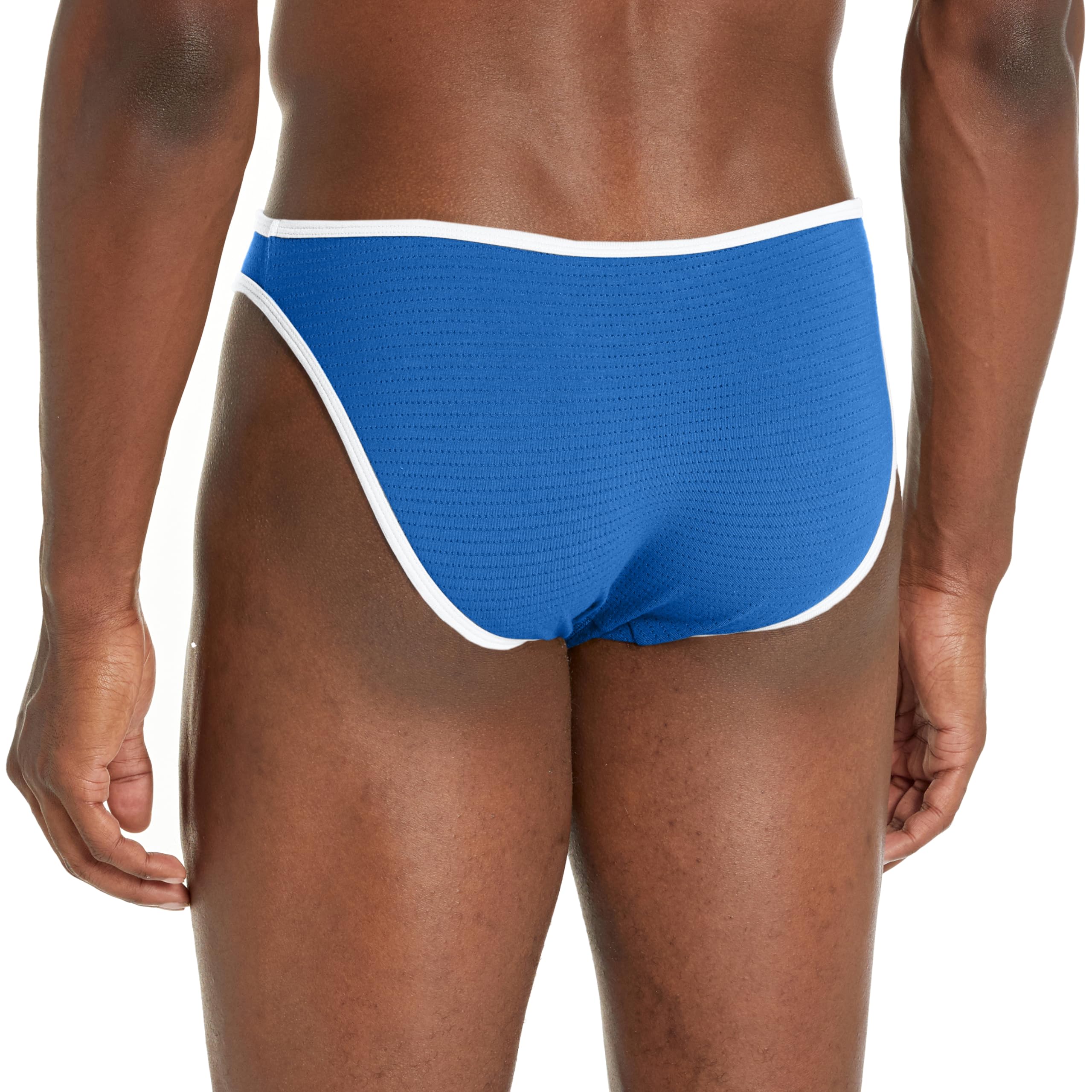 Jack Adams Men's Air Bikini Brief - Breathable & Comfortable Underwear for Active Lifestyles - Royal Blue/White - Perfect for Gym, Running, Swimming & Everyday Wear