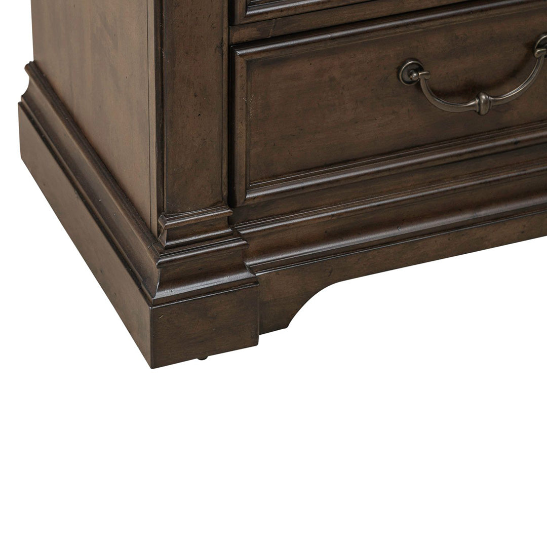 Modern Nightstand with USB Ports - Arden Road Bedside Table for Bedroom, Living Room & Dorm - Compact End Table with Storage Shelf & Drawer for Small Spaces