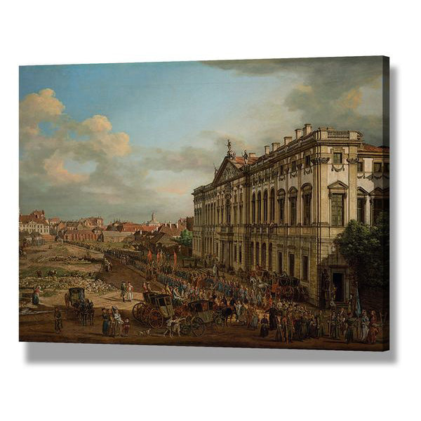 Bernardo Bellotto Capitol Hill Wall Art - Premium Canvas Print for Living Room Decor, Home & Office Wall Decor, Perfect Gift for Art Lovers
