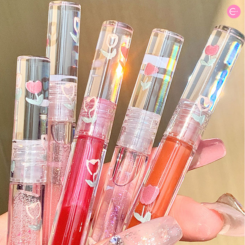 Shedella Romantic Petal Lip Oil - Hydrating & Nourishing Lip Treatment with Natural Oils for Soft, Plump Lips | Perfect for Daily Moisture & Night Care