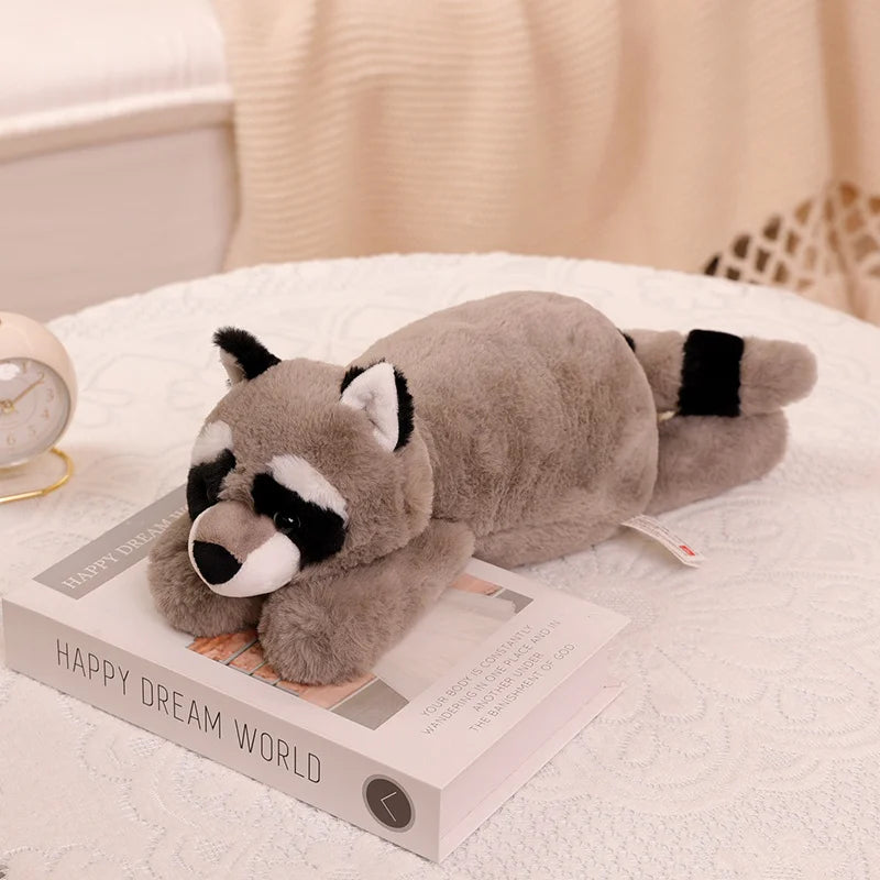 45/55/65cm Soft Fox Crocodile Kawaii Plush Pillow - Cute Sloth & Raccoon Stuffed Animal Toy for Kids Girls | Perfect Gift, Nursery Decor & Stress Relief Comfort Toy for Bedtime, Travel & Cuddling