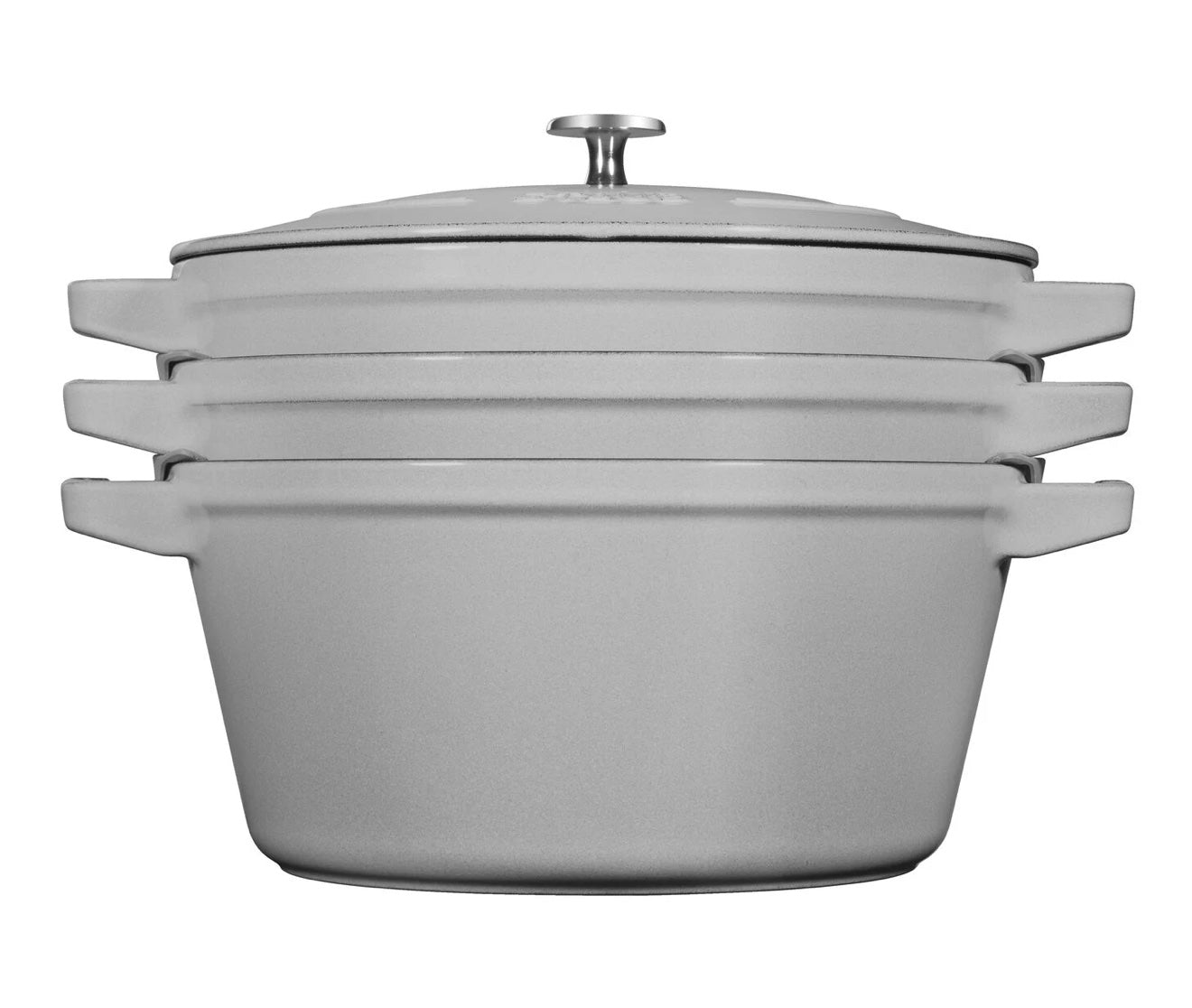 Staub 4-Piece Stackable Cookware Set – Durable Cast Iron Pots & Pans for Oven, Stove & Serving – Perfect for Family Dinners & Entertaining