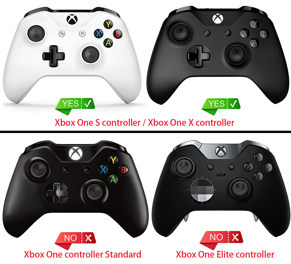 eXtremeRate Textured White Non-Slip Back Panels & Side Rails with 3D Splashing Handles - Replacement Parts for Microsoft Xbox One X & One S Controller (SXOJ0117) - Perfect for Gaming, Repair & Customization