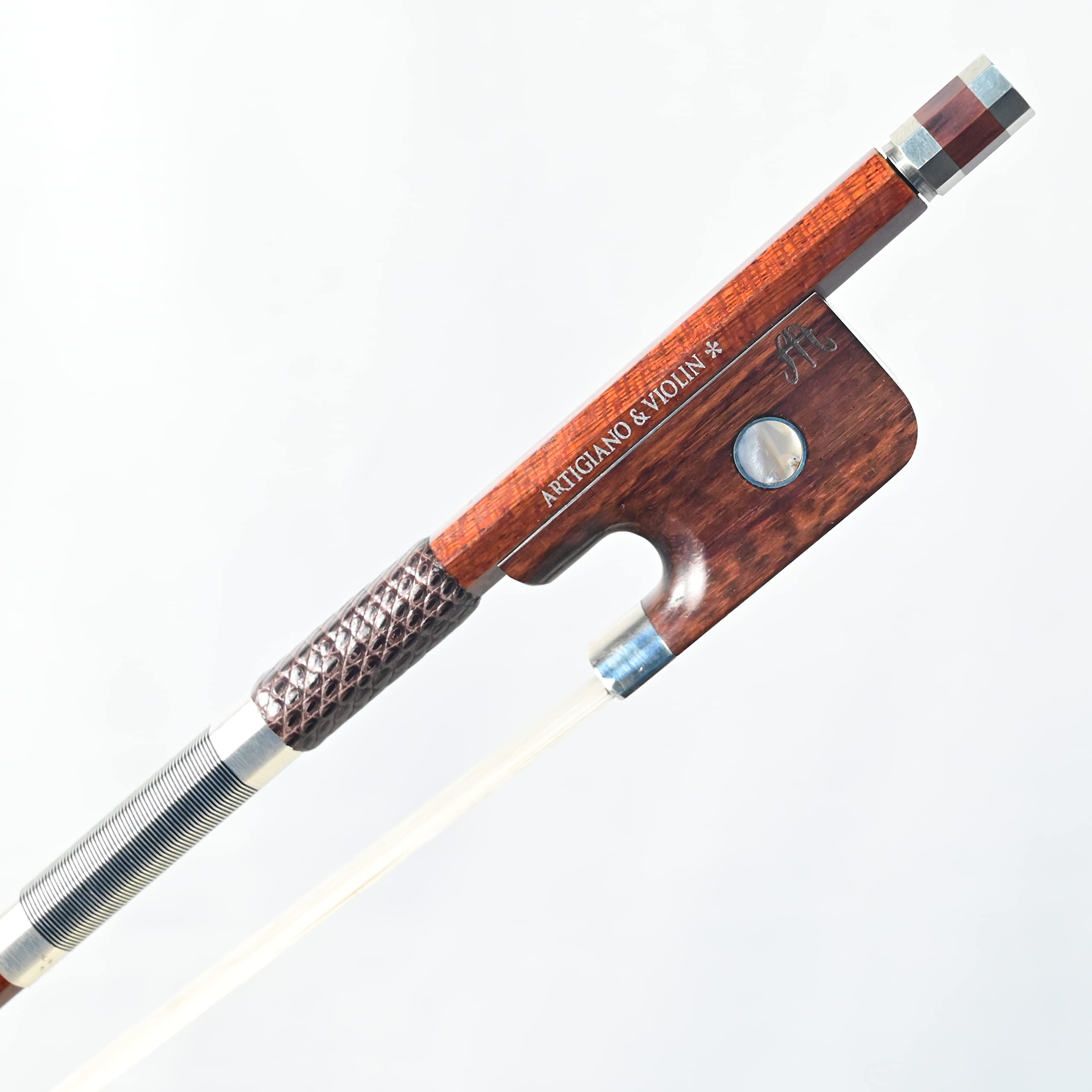 Premium Hybrid Carbon Fiber Viola Bow with Snakewood Frog - Professional Grade AW-402 for Classical & Contemporary Performances - Perfect for Orchestras, Soloists & Music Students