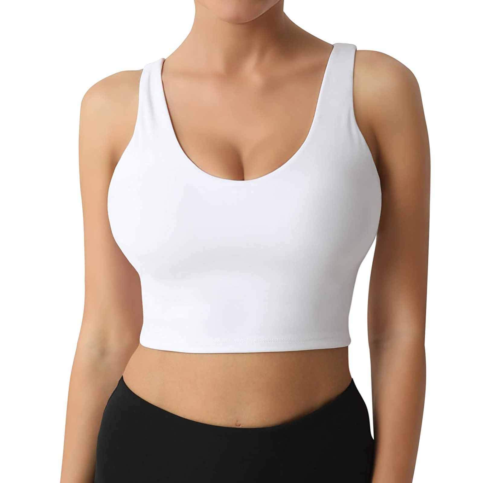 Wirefree Yoga Bras for Women - 2PC Workout Tops for Fitness & Comfort