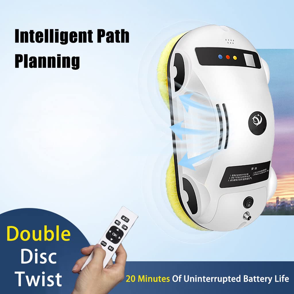 Electric Smart Window Cleaning Robot with 3 Modes, Remote Control for Indoor/Outdoor Glass, Perfect for Homes, Offices, and High-Rise Buildings