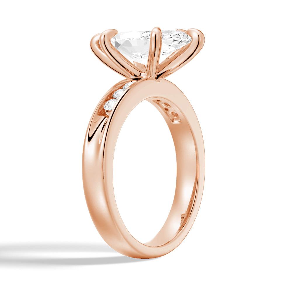 Exquisite Marquise Moissanite Engagement Ring with Diamond Accents - Perfect for Proposals, Anniversaries & Special Occasions