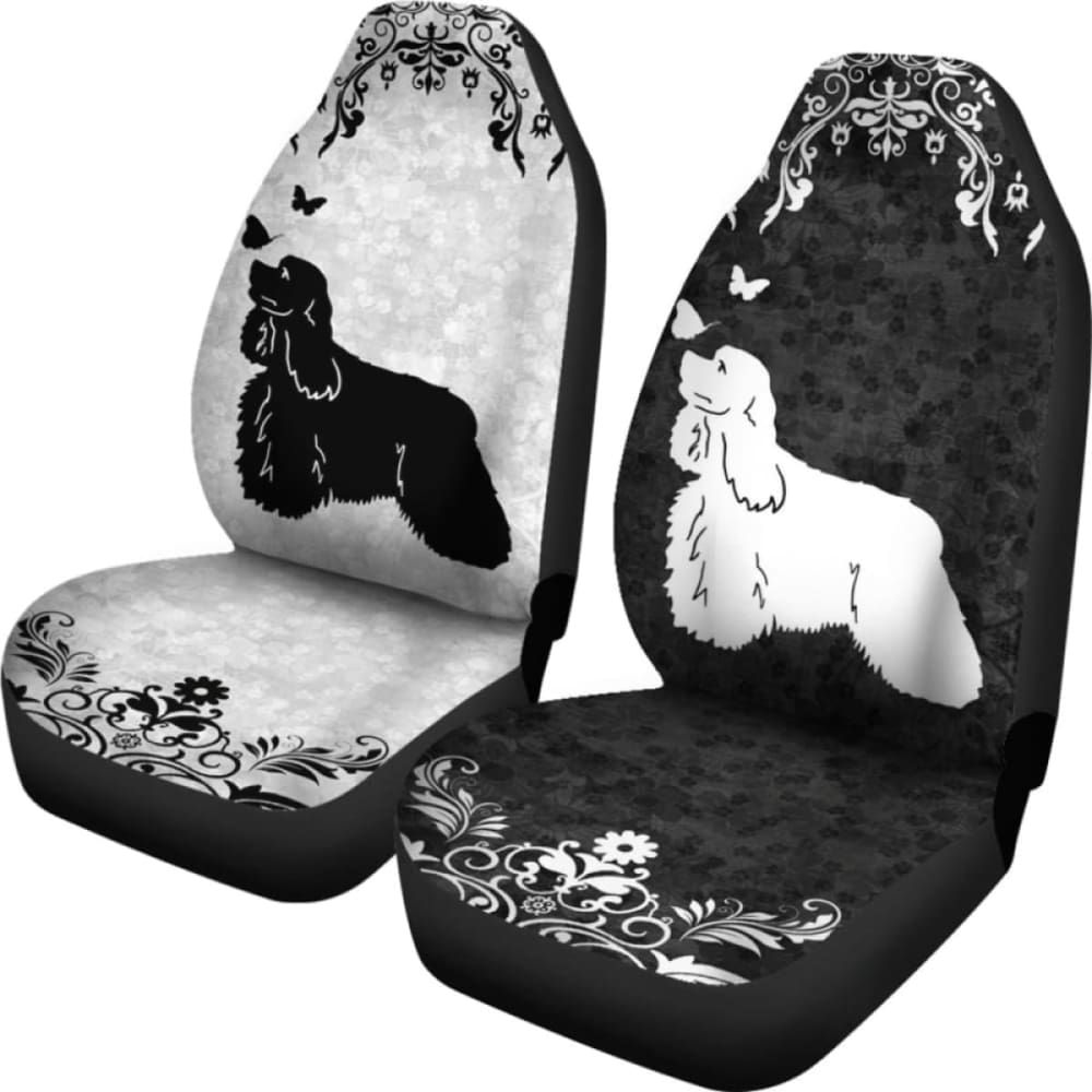 **Durable American Cocker Spaniel Car Seat Covers - Waterproof & Non-Slip Pet Seat Protector (Model 195016) - Perfect for Travel, Road Trips & Daily Commute**