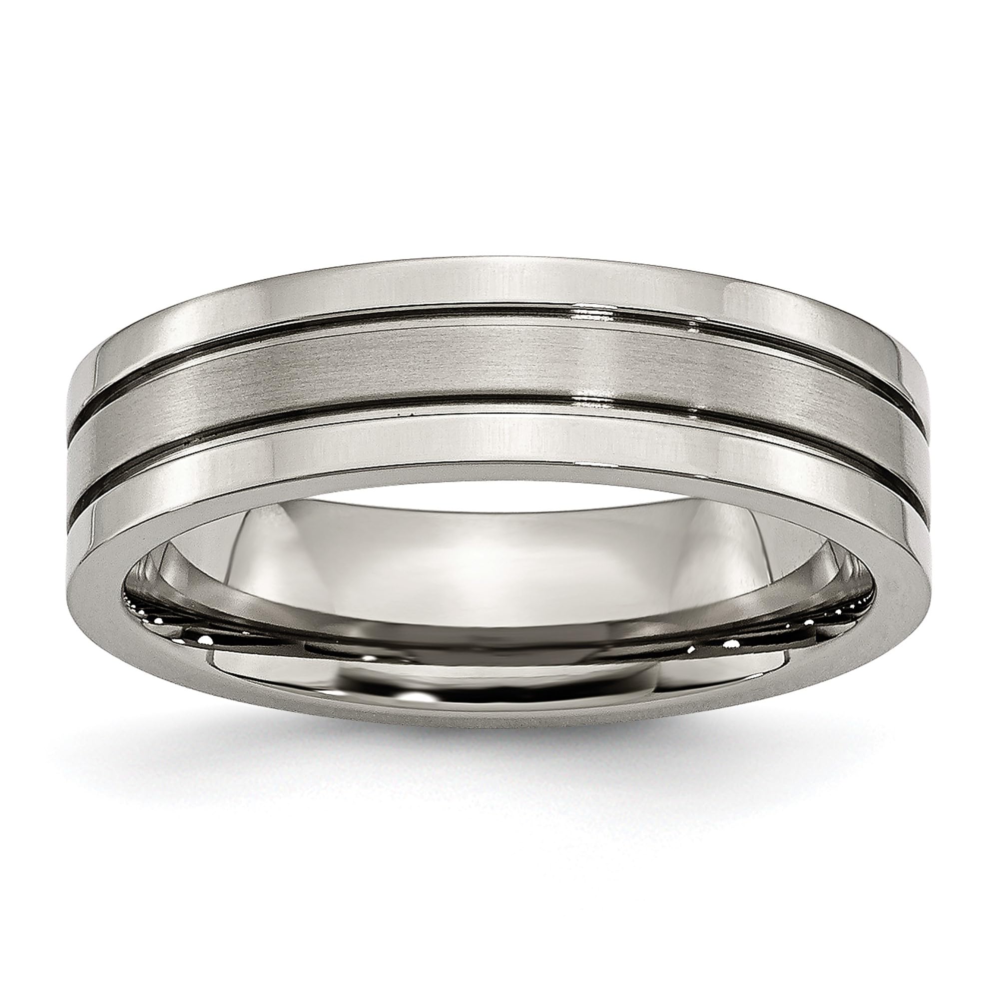 IceCarats 6mm Titanium Wedding Band Ring for Men & Women - Durable, Lightweight & Hypoallergenic - Perfect for Engagement, Anniversary & Everyday Wear