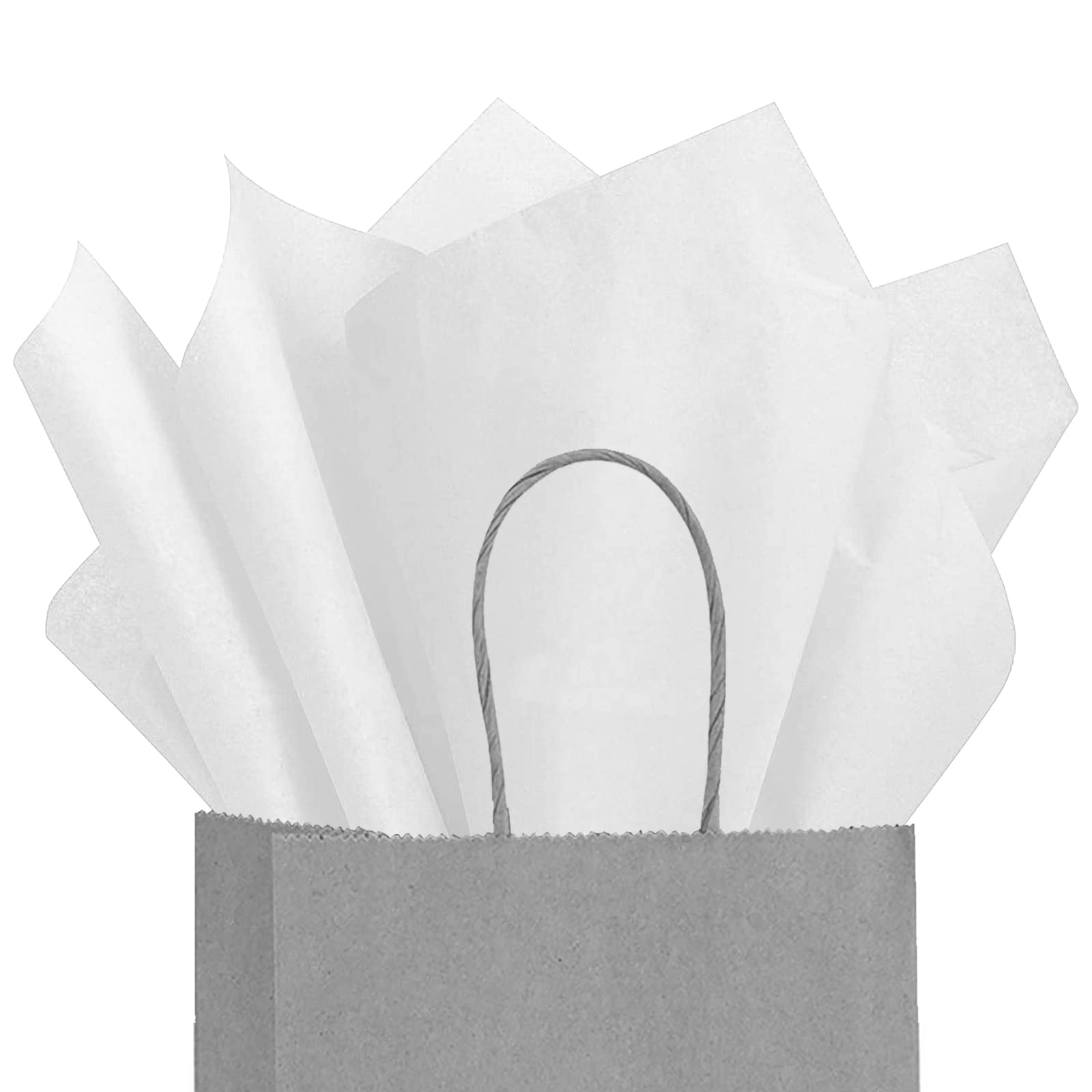 AZOWA Premium White Gift Wrapping Tissue Paper - 120 Sheets (20x29 Inch) for Gift Bags, Party Favors, Wedding Decorations & Present Packaging