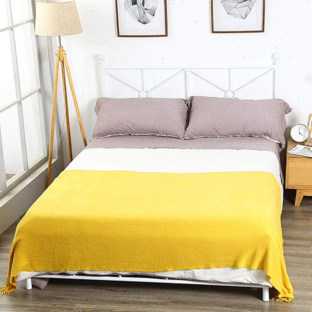 VICASKY Soft Knitted Throw Blanket - Cozy Farmhouse Decor with Fringe, Perfect for Sofa, Bed & Couch - Trendy Knit Blanket for Home Decor, Gifts & Winter Warmth