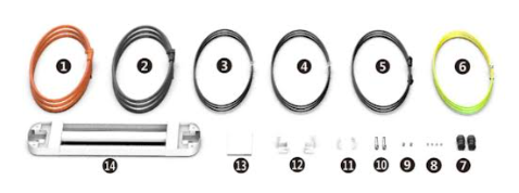 Pylontech Pelio LiFePO4 Battery Ground Mounting Cable Kit | Solar Energy Storage System for Home & Off-Grid Use | Easy Installation for Residential ESS