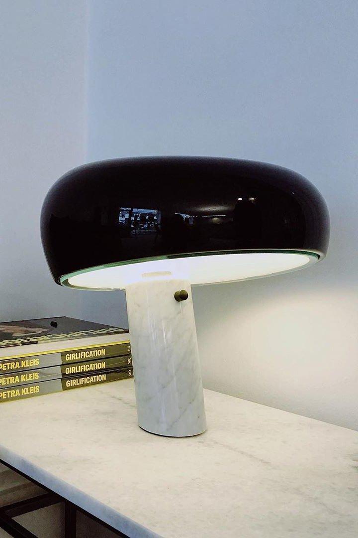 Modern Nucleus Marble Table Lamp - Elegant Home & Office Decor for Bedroom, Living Room, Study - Dimmable LED Light with USB Port