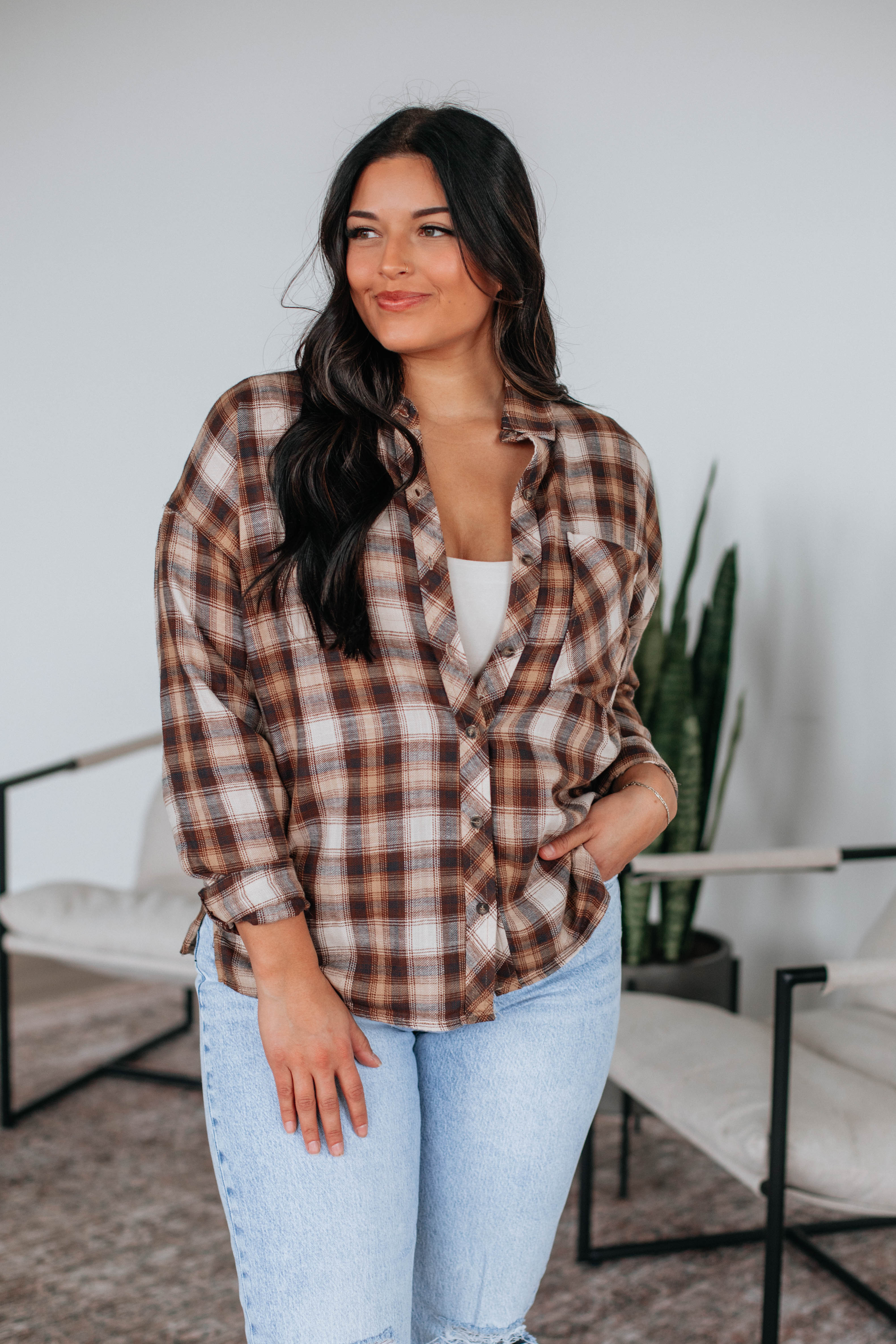 Cyrus Flannel Shirt for Men - Soft Plaid Button-Up Long Sleeve Top - Perfect for Casual Wear, Outdoor Adventures & Layering in Fall/Winter
