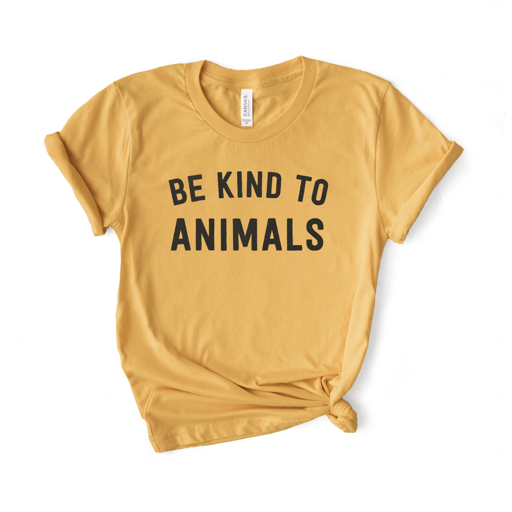 Animal Rescue T-Shirt - Be Kind To Animals Unisex Tee - Soft Cotton Animal Rights Shirt for Men & Women - Cute Animal Lover Apparel for Pet Adoption Events & Wildlife Conservation Support