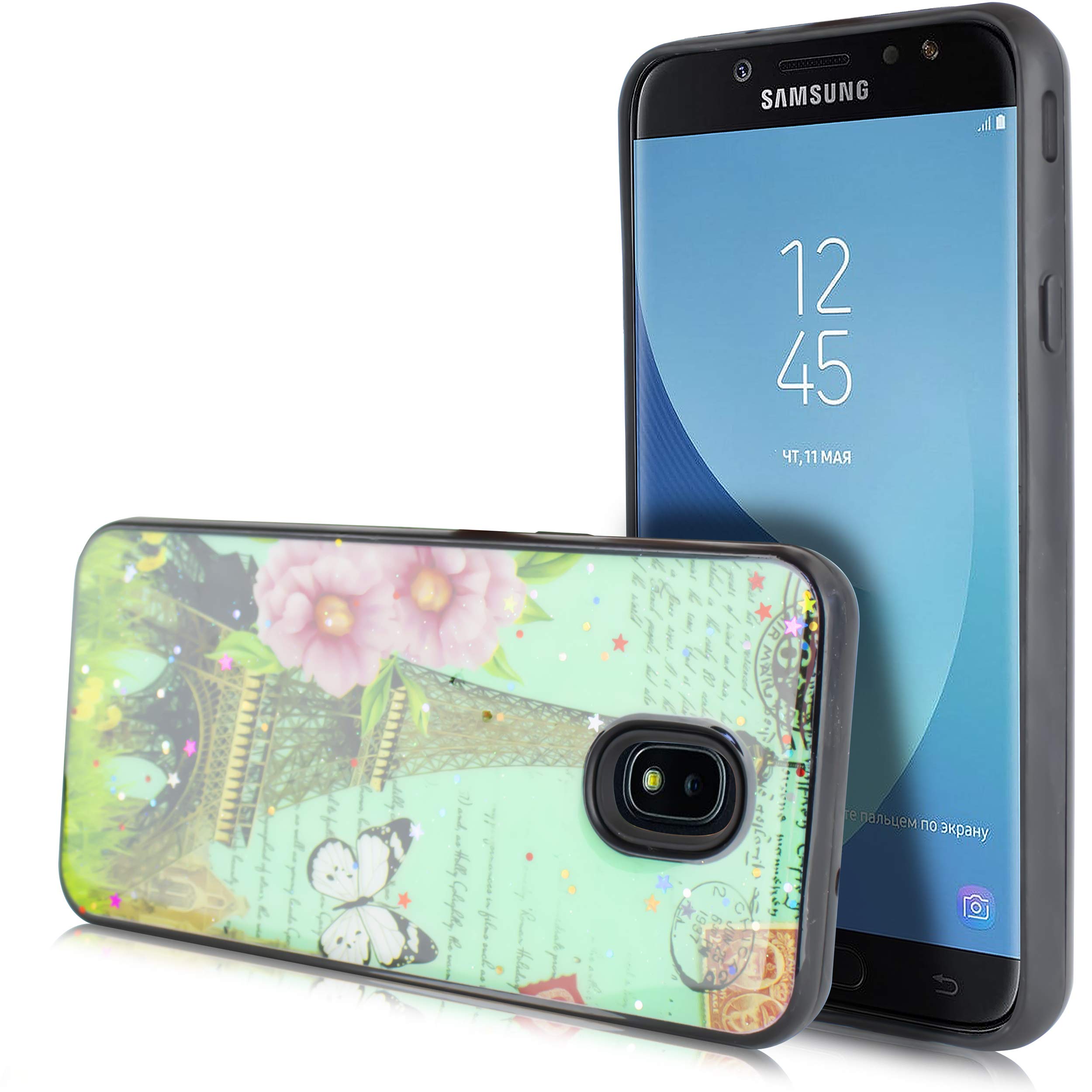 Samsung Galaxy J3 Achieve/J3 Star/J3 V 2nd Gen/J3 2018/Express Prime 3/Sol 3/Amp Prime 3 Case - Hybrid Protective Armor Slim Cover with Shockproof Bumper - Perfect for Daily Use, Travel & Outdoor Activities