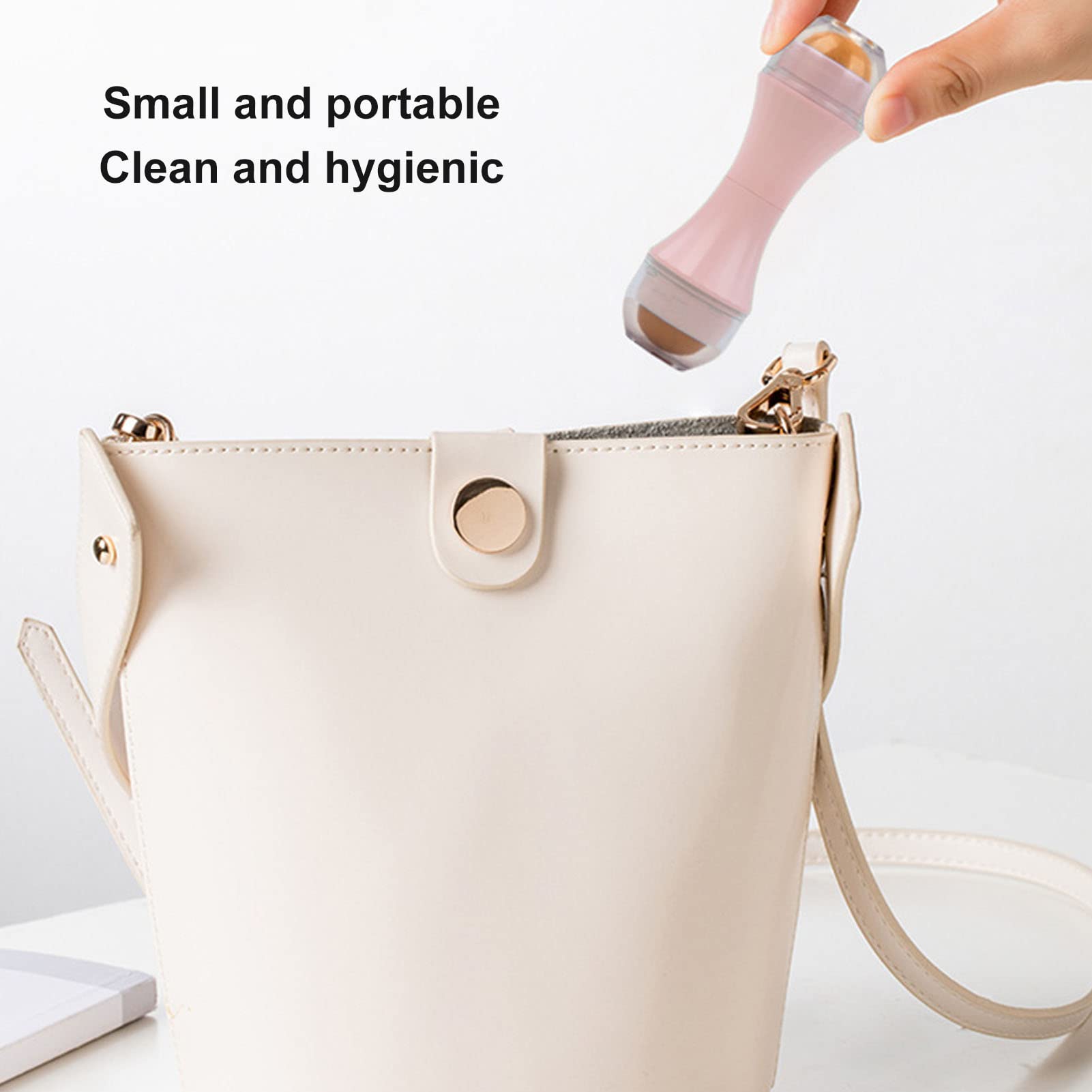 Oil Absorbing Face Roller - Reusable Double Headed Oil Control Volcanic Skin Roller for Makeup & Shine-Free Skin (Pink) | Perfect for On-the-Go Touch Ups & T-Zone Oil Control