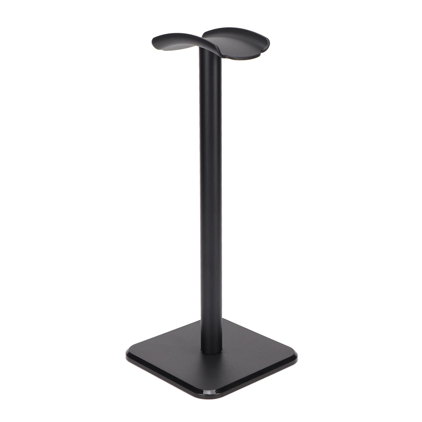 VBESTLIFE Aluminum Headphone Stand - Universal Headset Holder for Gaming, PC, Office & Home Use - Durable Earphone Display Stand with Adjustable Support Bar (Black) - Perfect for Desk Organization & Headphone Storage