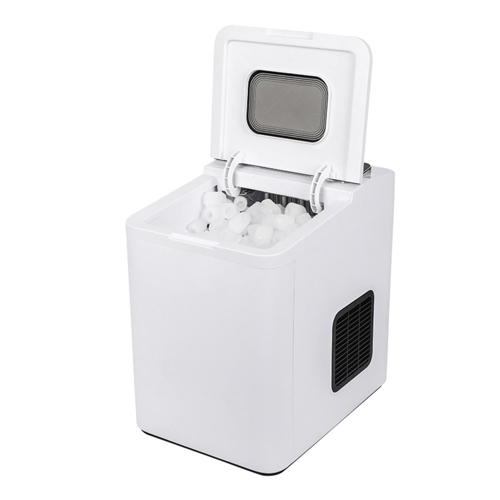 Portable Ice Maker Machine for Home & Office - Self-Cleaning Countertop Ice Cube Maker with Basket - 220V/60Hz Low Noise Bullet Ice Maker - Perfect for Cocktails, Parties, and Outdoor Events