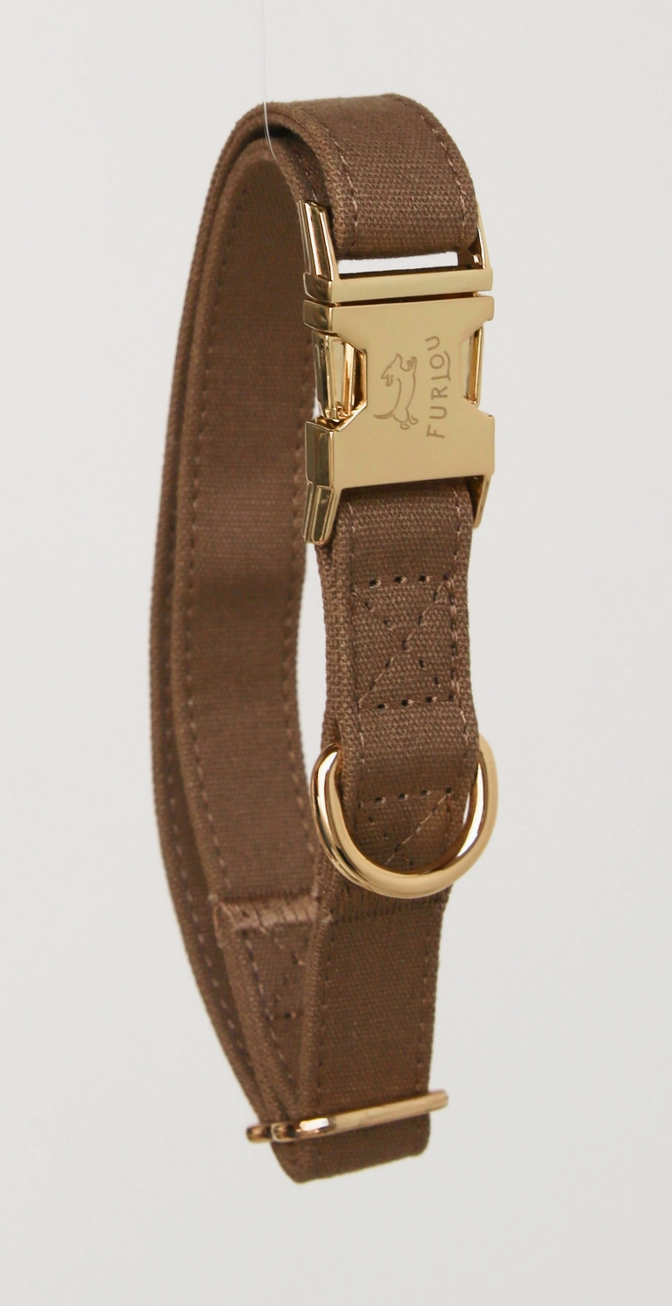 Premium Furlou Dog Collar - Adjustable Nylon Pet Collar with Reflective Strip for Small Medium Large Dogs - Perfect for Walking, Training & Outdoor Adventures