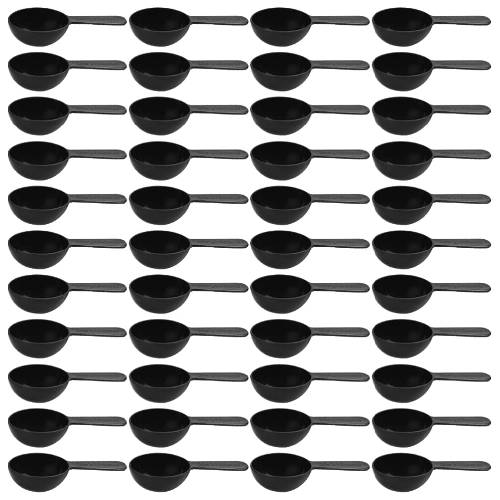 50pcs Plastic Coffee Measuring Spoons - PP Coffee Bean Scoop, Flour Cup & Powder Scoop for Kitchen Baking, Coffee Brewing & Cooking | Durable & Lightweight Measuring Tools for Home & Commercial Use