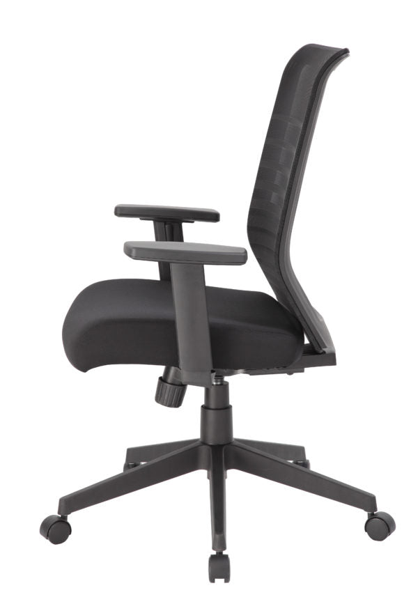 Ergonomic Boss Horizontal Mesh Back Task Chair with Synchro Tilt Mechanism B6566 - Perfect for Office, Home Workspace & Conference Rooms
