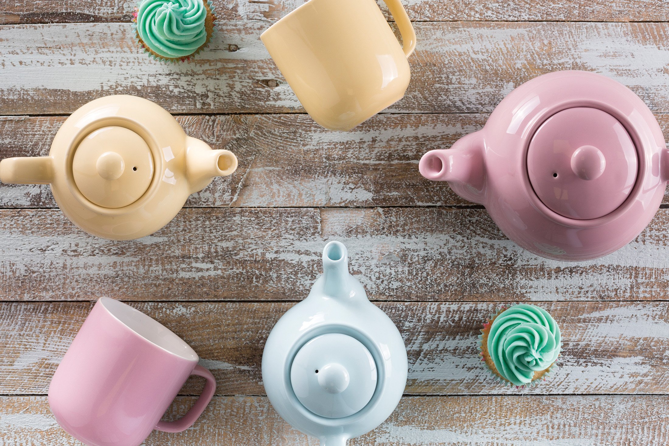 Price & Kensington Pastel Blue 2-Cup Teapot - 22 x 14 x 14 cm Ceramic Teapot with Infuser - Perfect for Afternoon Tea, Gifts & Home Decor