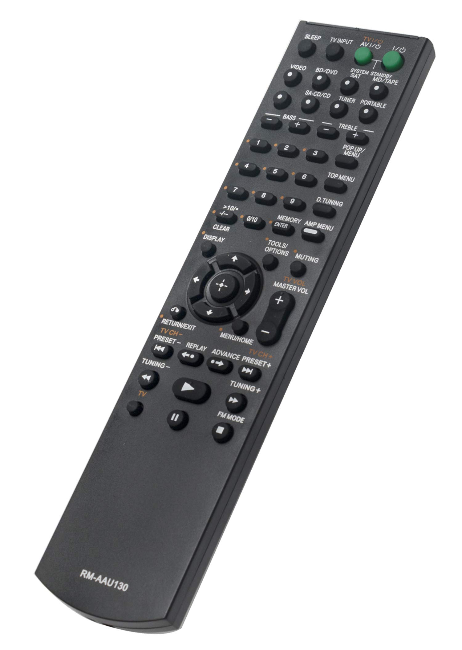 VINABTY RM-AAU130 Replacement Remote Control Compatible with Sony STR-DH130 STR-KM7 AV Receiver - Perfect for Home Theater & Audio System Setup