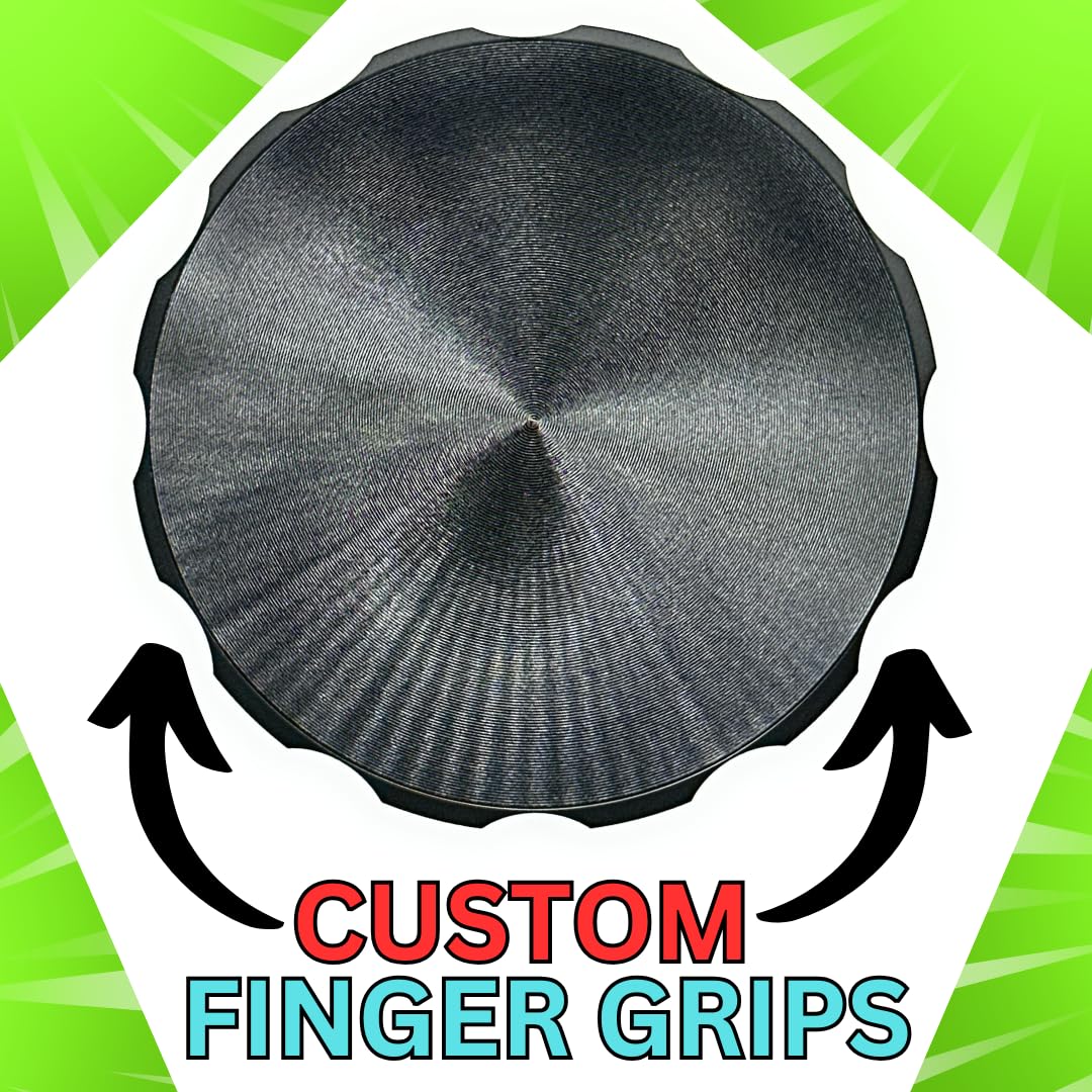 4 Inch Aluminum Alloy Herb Grinder - 3 Layer Spice Crusher with Ergonomic Grip (9 Color Options) - Perfect for Grinding Herbs, Spices & Tobacco at Home, Travel or Outdoor Adventures (Black, No Screen)