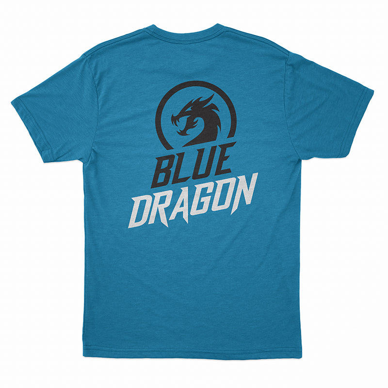 Blue Dragon Graphic T-Shirt for Men & Women - Premium Turquoise Cotton Tee - Perfect for Casual Wear, Gifts, and Anime Fans