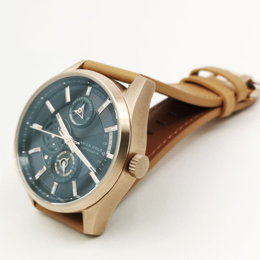 ARIES GOLD 500PCS Limited Edition Roadster G 9021 RG BK Men's Luxury Watch - Perfect for Business, Formal Events & Gift Giving