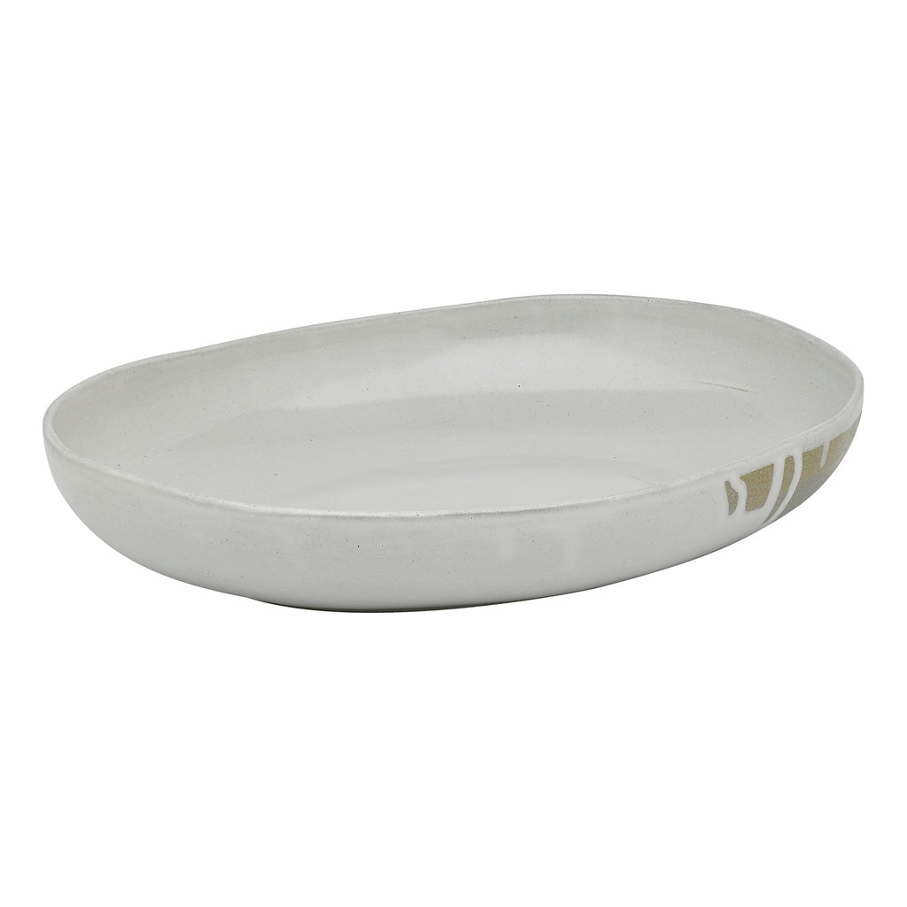 Eco-Friendly Oval Serving Bowl - 36cm Large Nest Design for Dining, Entertaining & Home Decor