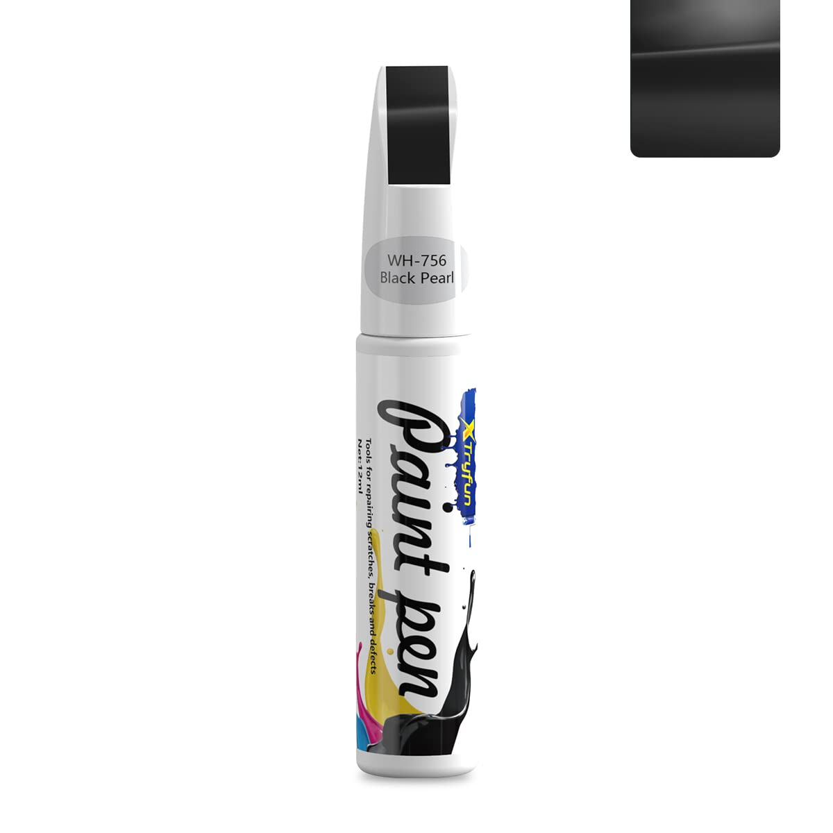 Car Touch Up Paint Pen for Scratch Repair - Waterproof Auto Scratch Remover (Black Pearl) | Perfect for DIY Car Maintenance & Minor Scratch Fixes