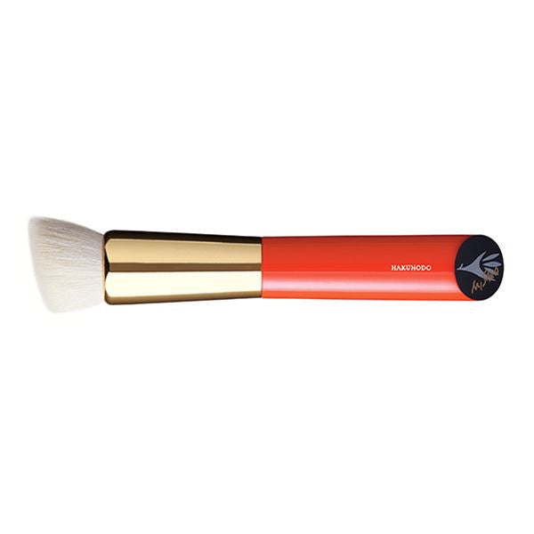 S5557 Professional Powder & Liquid Foundation Brush - Round & Angled Duo Fiber (2mm) for Flawless Makeup Application - Perfect for Contouring, Blending & Full Coverage Makeup [HC0008]