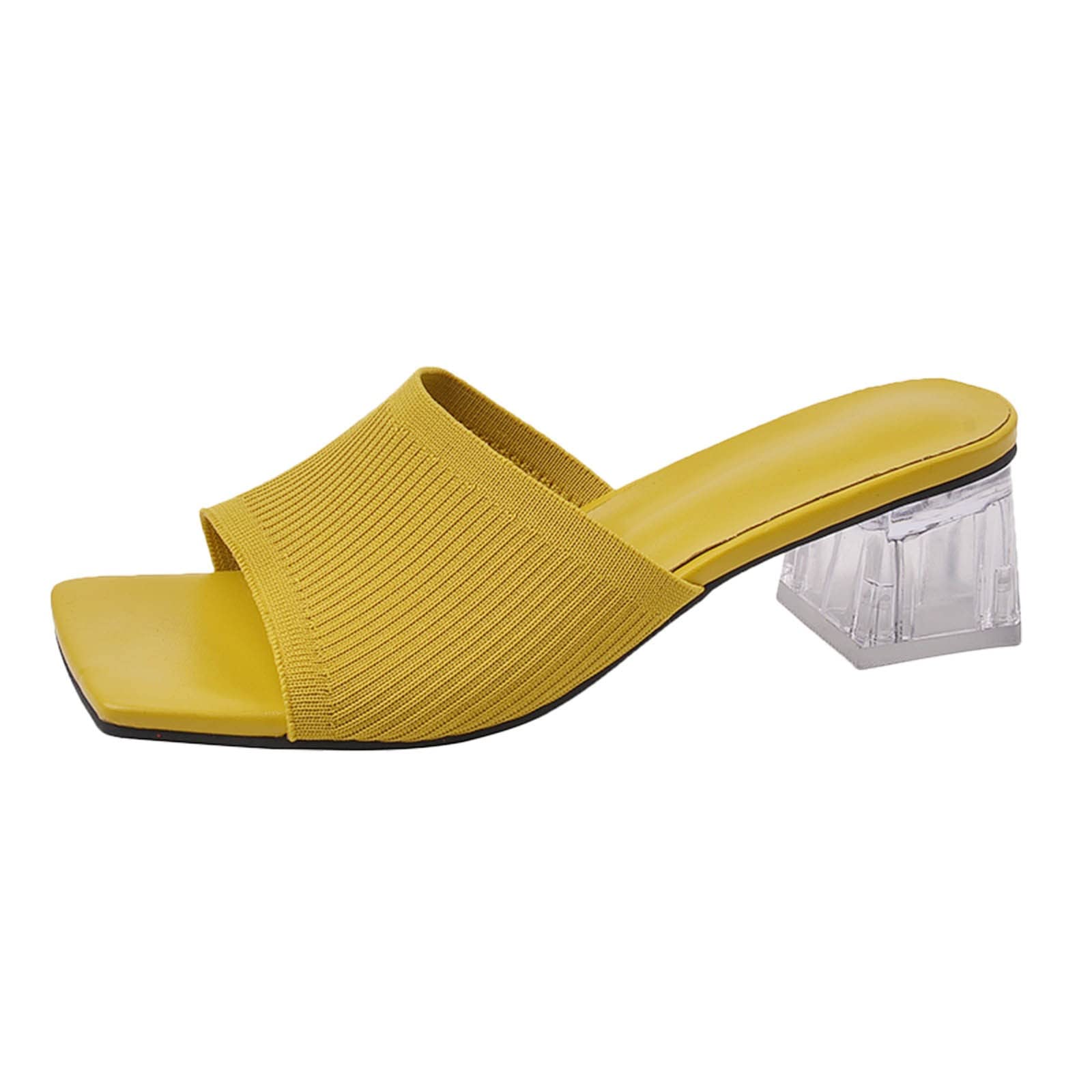 Women's Summer Sandals - Breathable Mesh Chunky Heel Solid Color Casual Shoes for Ladies | Perfect for Beach, Vacation, and Everyday Wear