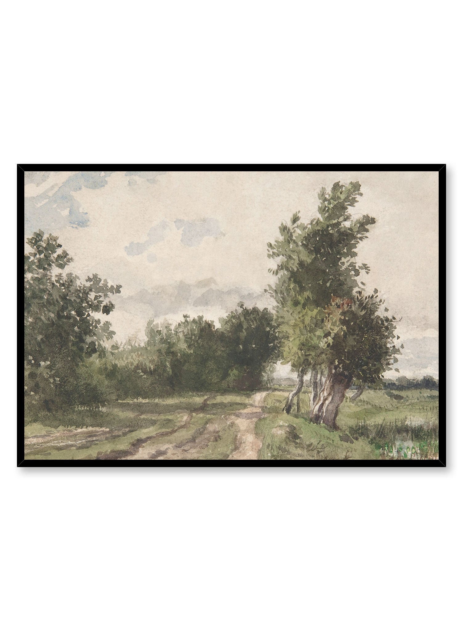 Prairie Landscape Wall Art Poster - Nature Scenery Print for Home & Office Decor - Perfect for Living Room, Bedroom, or Office Wall Decoration
