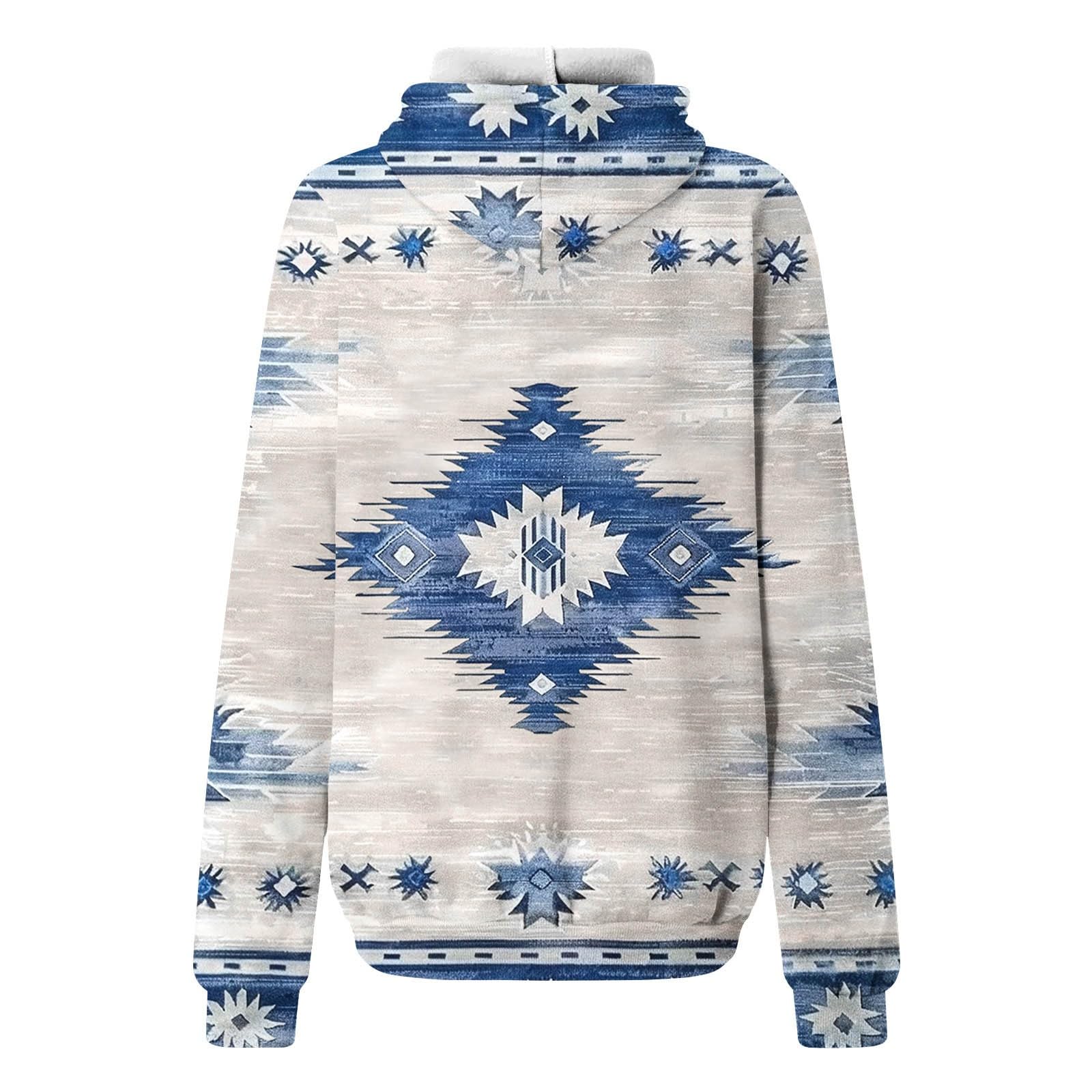 Boho Hoodies for Women - Long Sleeve Ethnic Pullover | Casual & Streetwear