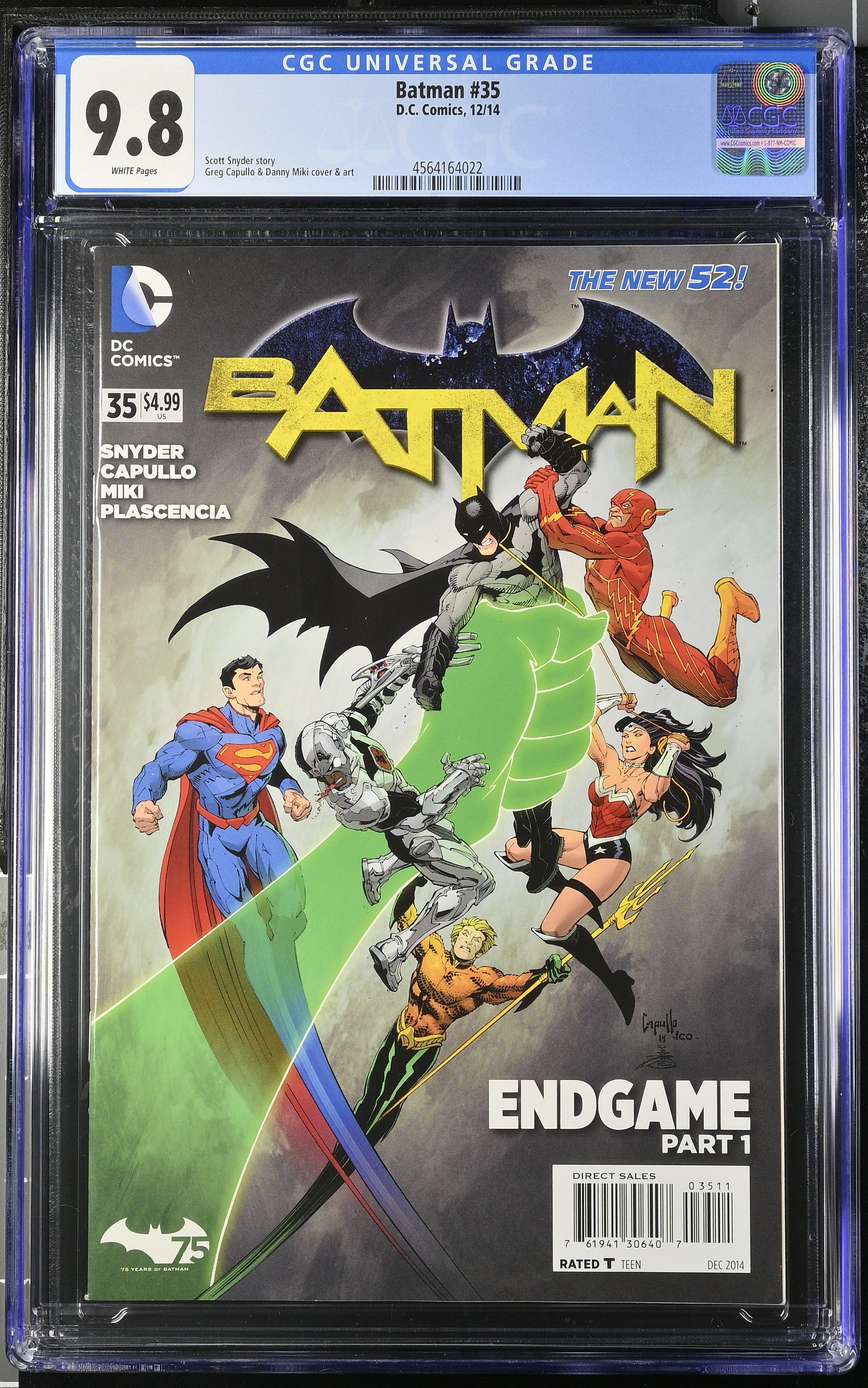 Batman #35 (12/14) CGC 9.8 Graded Comic - Rare Collectible Edition for DC Fans & Comic Book Collectors - Perfect for Display, Investment & Gifting
