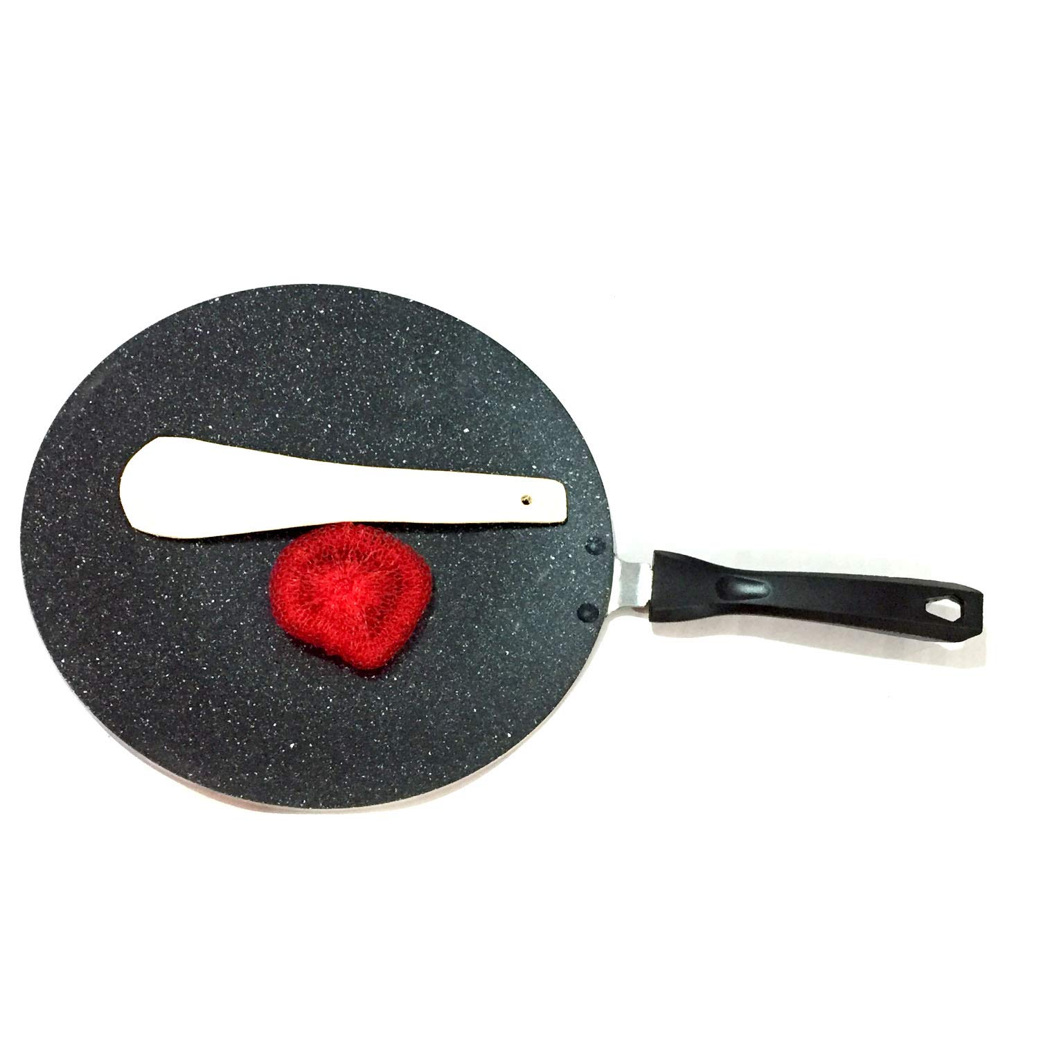Non-Stick Chapati Tava Griddle - Indian Style Concave Roti Tawa Pan - Perfect for Roti, Chapati & Paratha - Ideal for Home Cooking, Restaurant Use & Outdoor Picnics