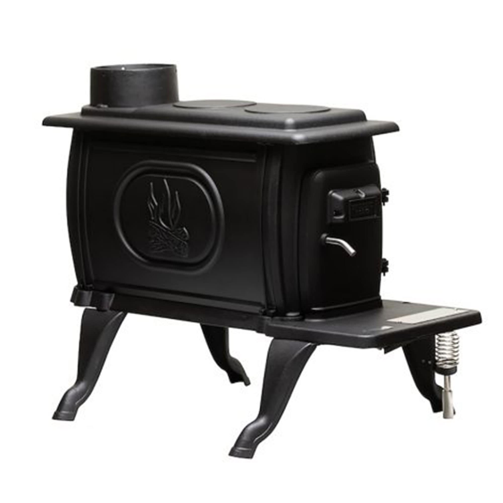 US Stove Company Cast Iron Wood Stove with Cool-Touch Safety Handle - 54,000 BTU High-Efficiency Heater for Cabins, Homes & Outdoor Use