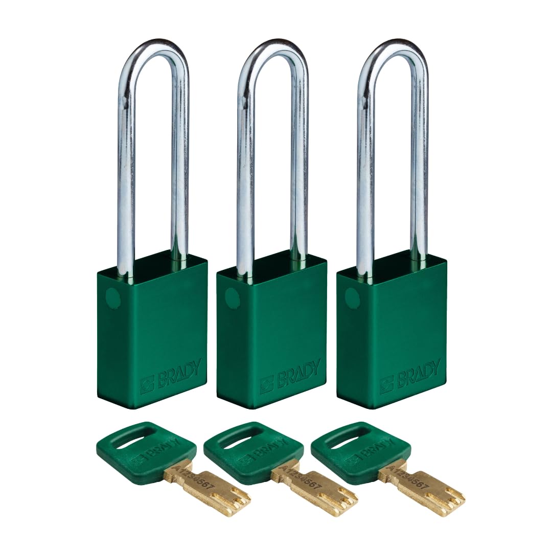 Brady SafeKey Aluminum Lockout Padlock - 3.0