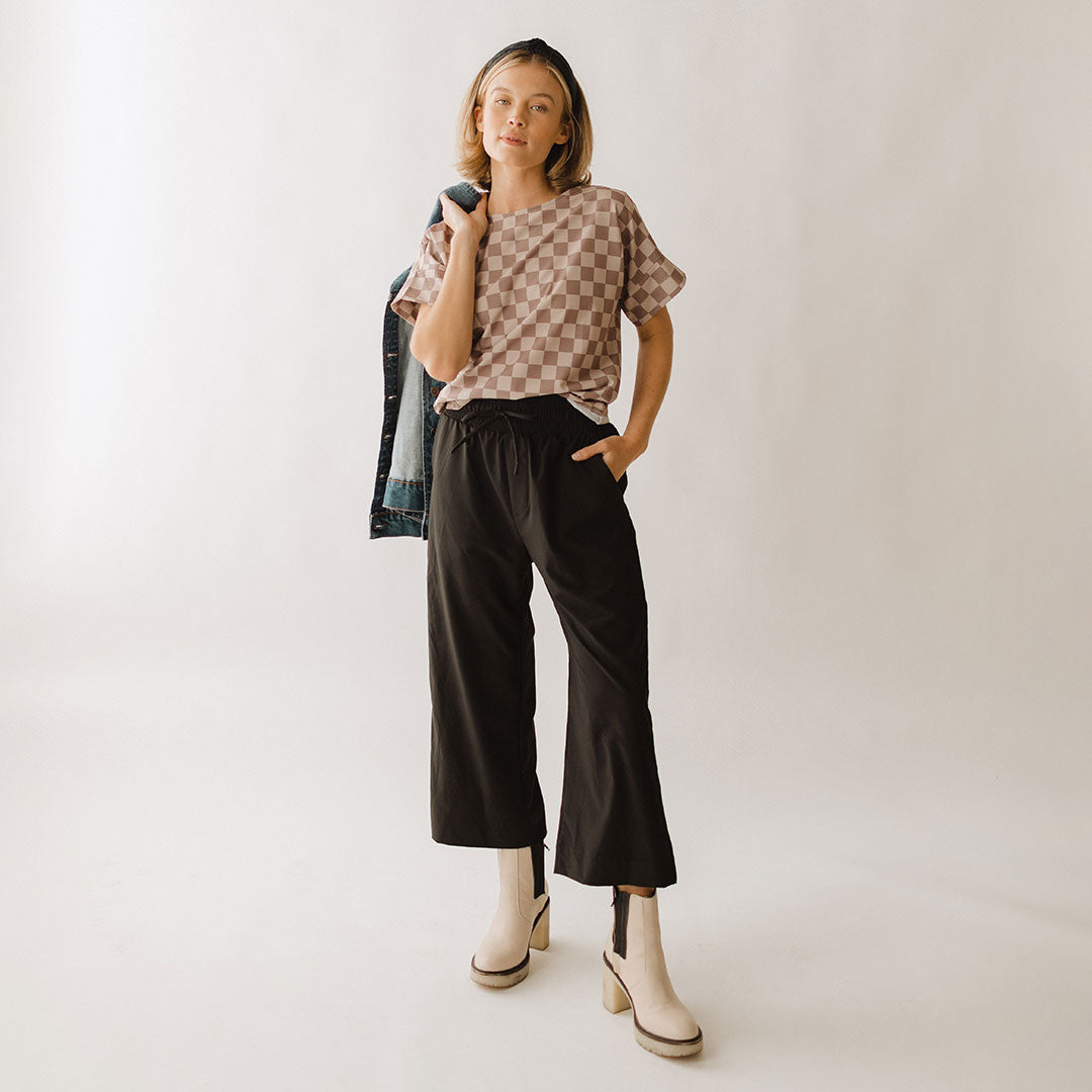 Audrey Wide Leg Pants for Women - High Waisted Black Dress Pants for Office, Business & Casual Wear