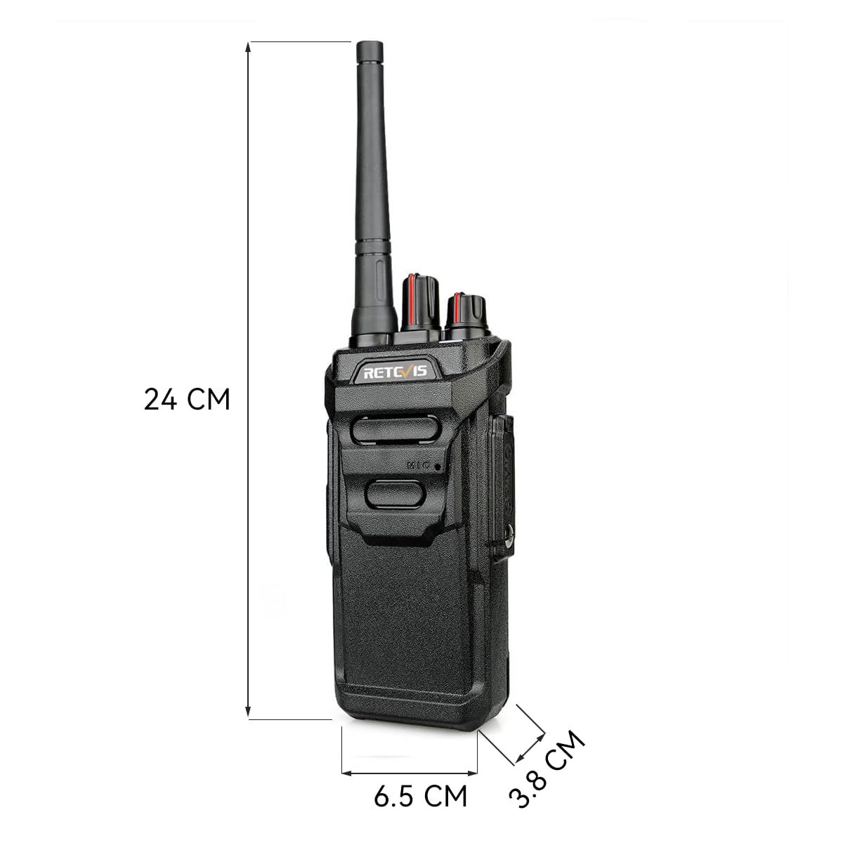 Retevis RT48 Waterproof Long Range Walkie Talkies - Rechargeable Two Way Radio with 1200mAh Battery, Rugged 2 Way Radios for Hiking, Camping, Cruise Ships & Marine Use (1 Pack) - Perfect for Outdoor Adventures, Emergency Communication & Group Activities