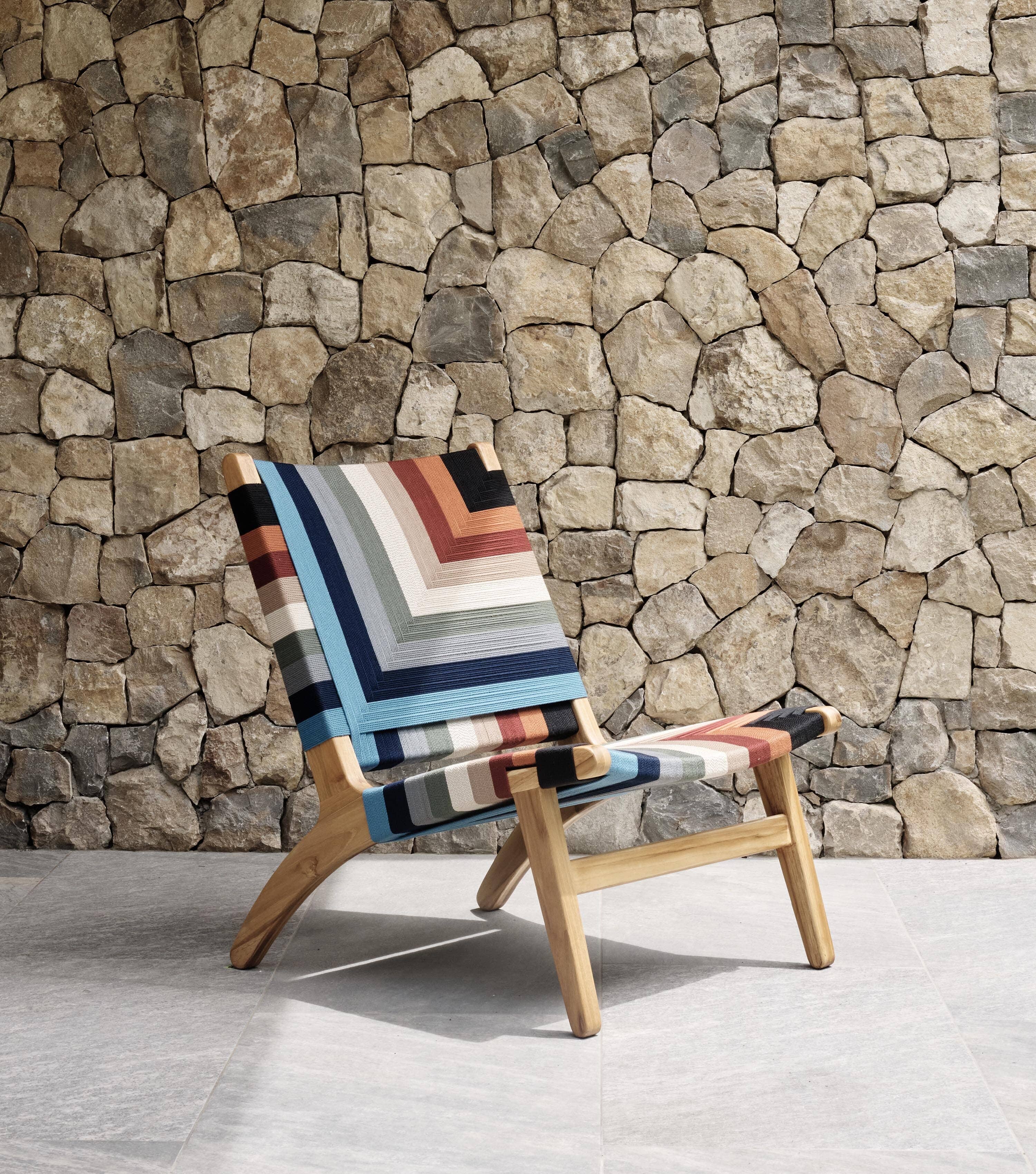 Masaya Lounge Chair - Handcrafted Vaqueano Pattern Leather Recliner | Premium Comfort for Living Room, Office & Outdoor Relaxation