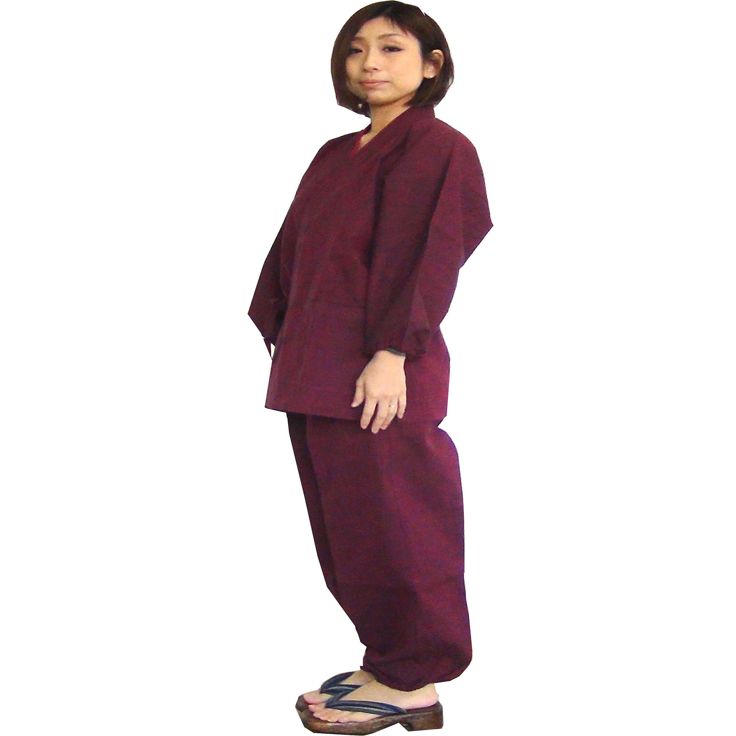 Japanese Women's Cotton Samue Set - Comfortable & Breathable Traditional Loungewear for Relaxation at Home, Yoga, and Meditation