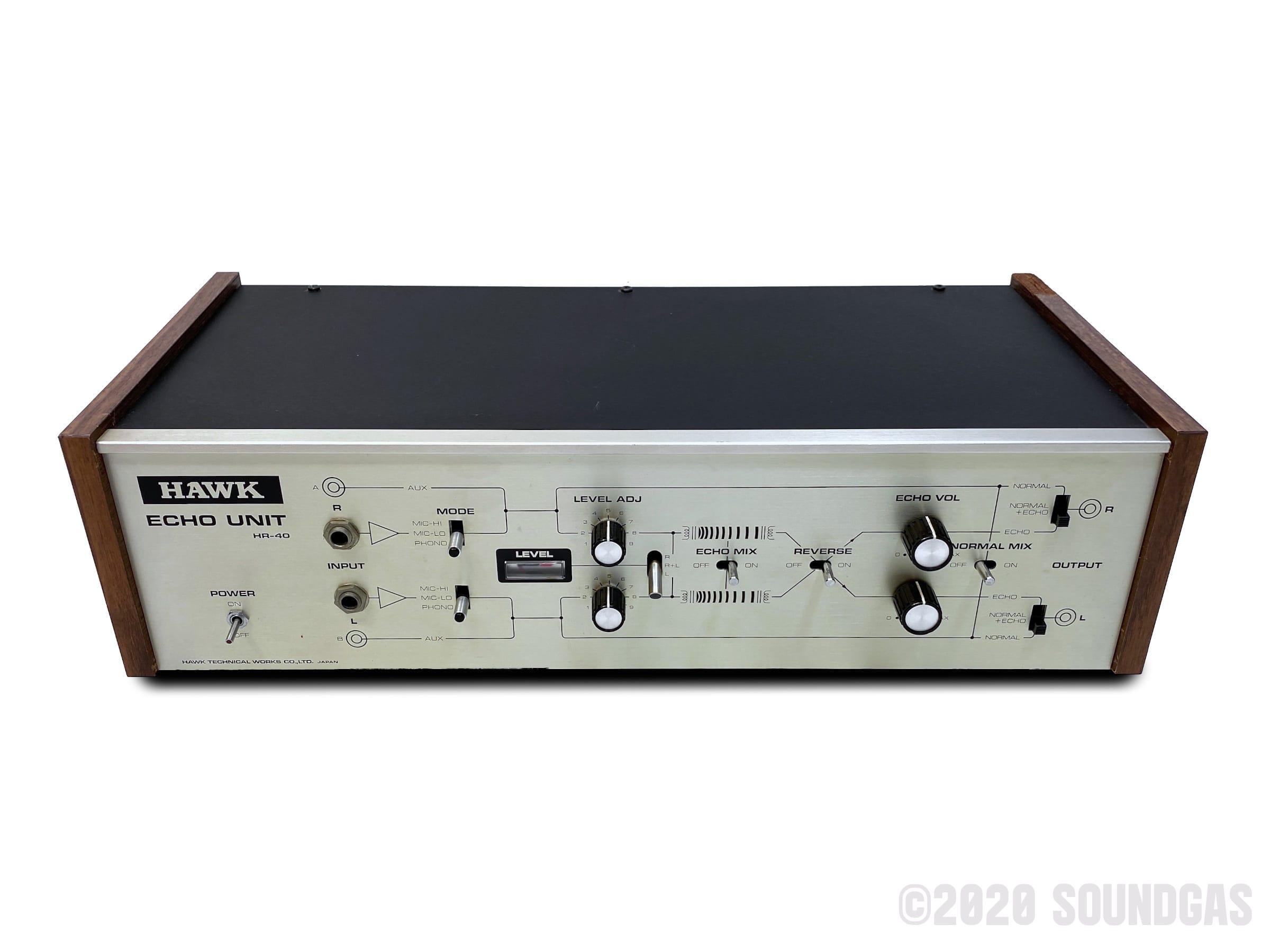 Hawk HR 40 Stereo Spring Reverb Guitar Effects Pedal - Vintage Analog Reverb for Electric Guitar, Bass & Studio Recording - Perfect for Live Performances, Home Studios & Music Production