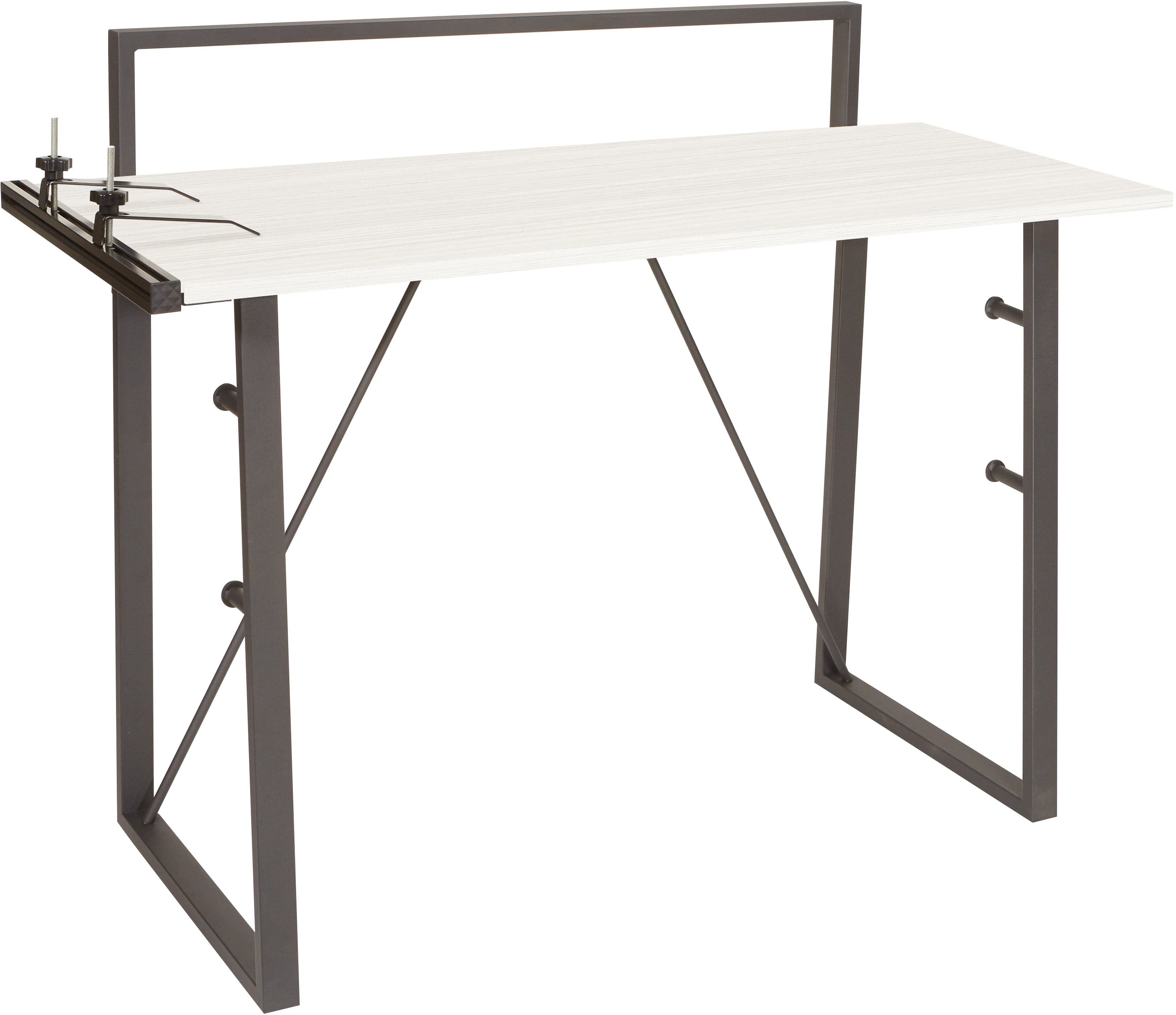 Office Star Tinker Desk [TIN25] - Modern Home Office Desk with Storage Shelf | Perfect for Small Spaces, Remote Work & Study